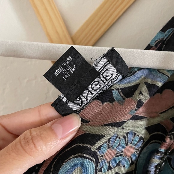 Angie One Shoulder Bohemian Dress Large Kimoni Sleeve Cut Out shoulder - Picture 5 of 8